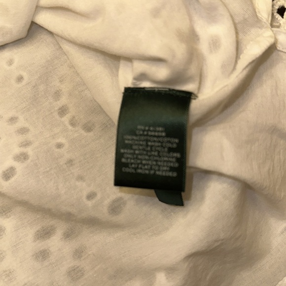 EUC, Ralph Lauren embroidered blouse, lined with with cut-outs - Picture 4 of 8